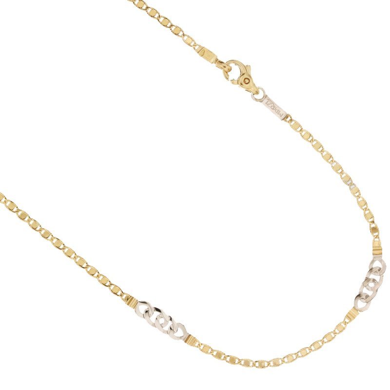Yellow and White Gold Men's Necklace 803321735552