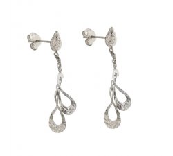 Women's Long Earrings in White Gold 803321724319