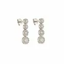 Women's Long Earrings in White Gold 803321722920