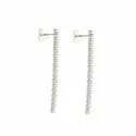 Women's Tennis Earrings in White Gold 803321722845