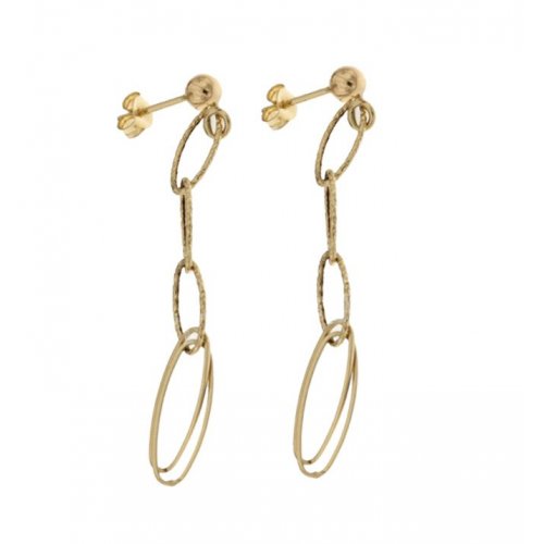 Women's Long Earrings in Yellow Gold 803321729138