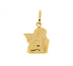 Yellow gold angel pendant 803321700437