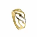 Yellow White Gold Woman Ring 803321713041