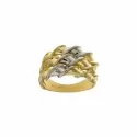 Anello Donna Oro Giallo Bianco 803321714437