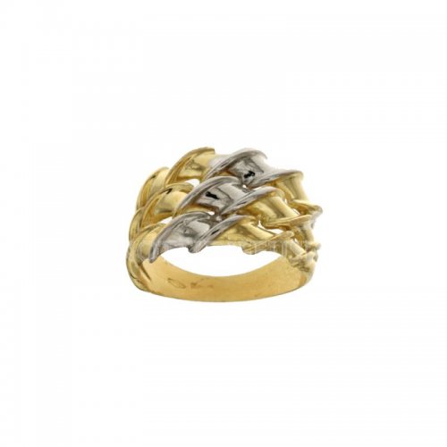 Yellow White Gold Woman Ring 803321714437