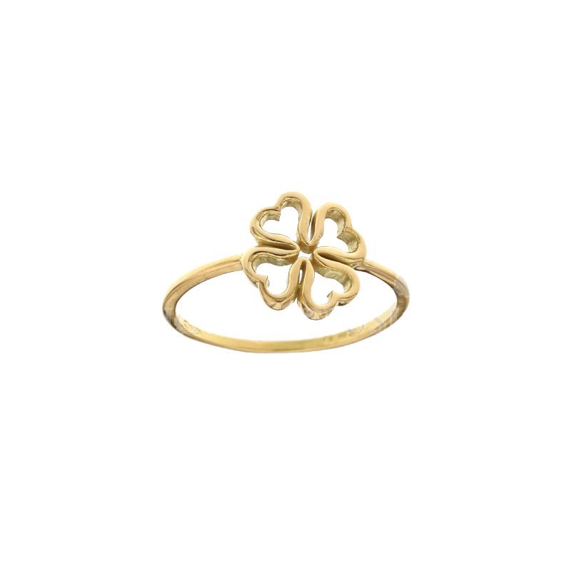 Four-Leaf Clover Woman Ring Yellow Gold 803321734421