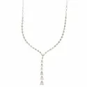 Women's Tennis Necklace White Gold 803321726709