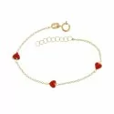 Mädchenarmband aus Gelbgold 803321721721