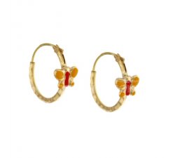 Little butterfly earrings in Yellow Gold 803321716802