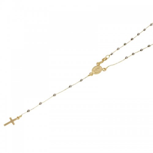 Collana Rosario Oro Bianco Giallo Madonna Miracolosa 803321716825