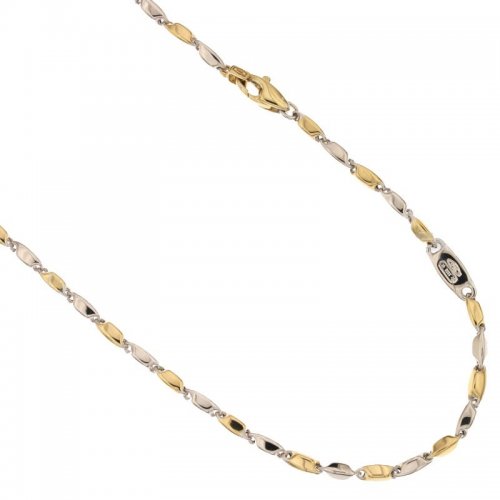 Herren-Halskette aus Gelb- und Weißgold 803321717583