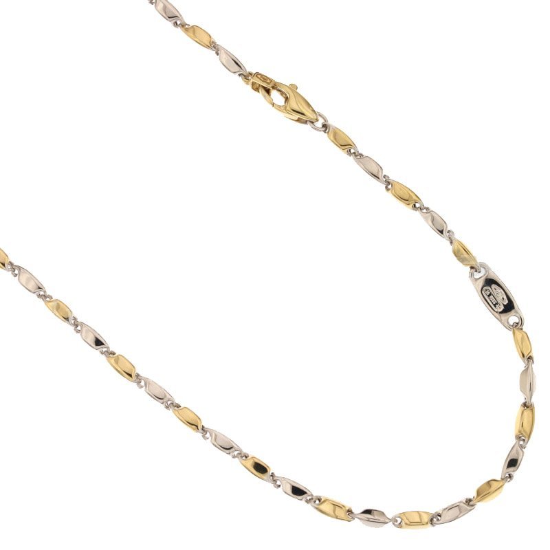 Yellow and White Gold Men's Necklace 803321717583