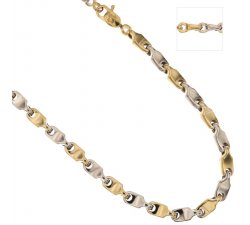 Yellow and White Gold Men's Necklace 803321717944