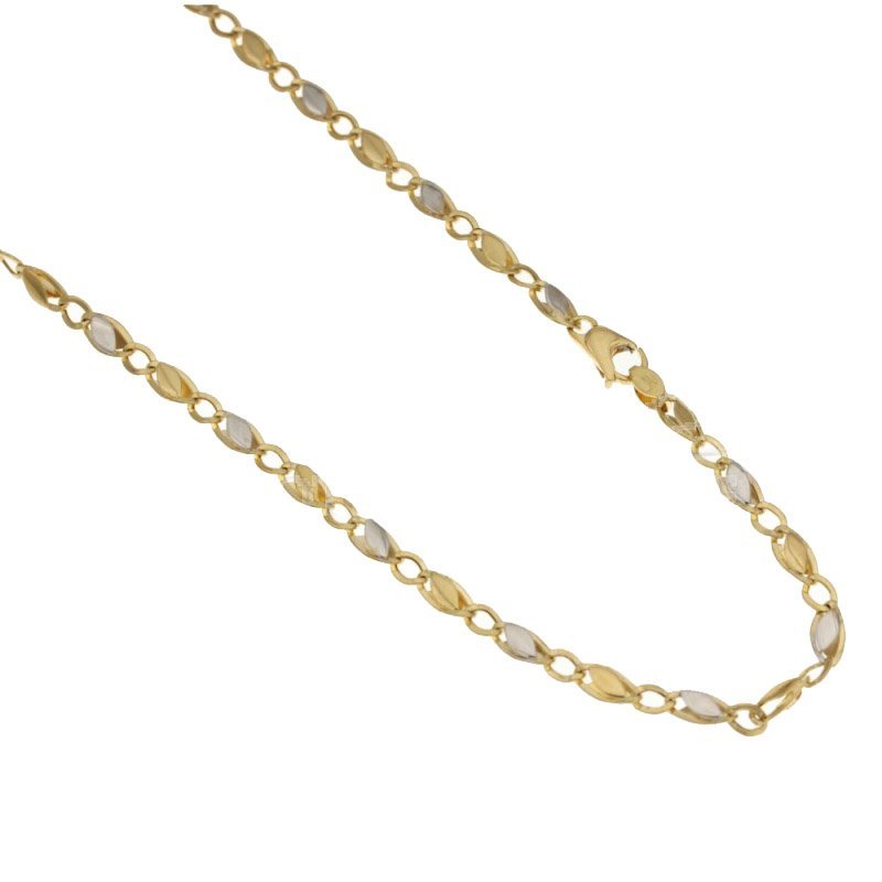 Herren-Halskette aus Gelb- und Weißgold 803321718280