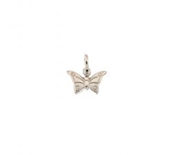White gold butterfly pendant 803321734954