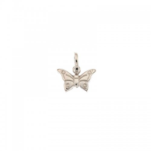 White gold butterfly pendant 803321734954