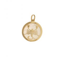 Yellow Gold Scorpio Zodiac Sign Pendant 803321733008