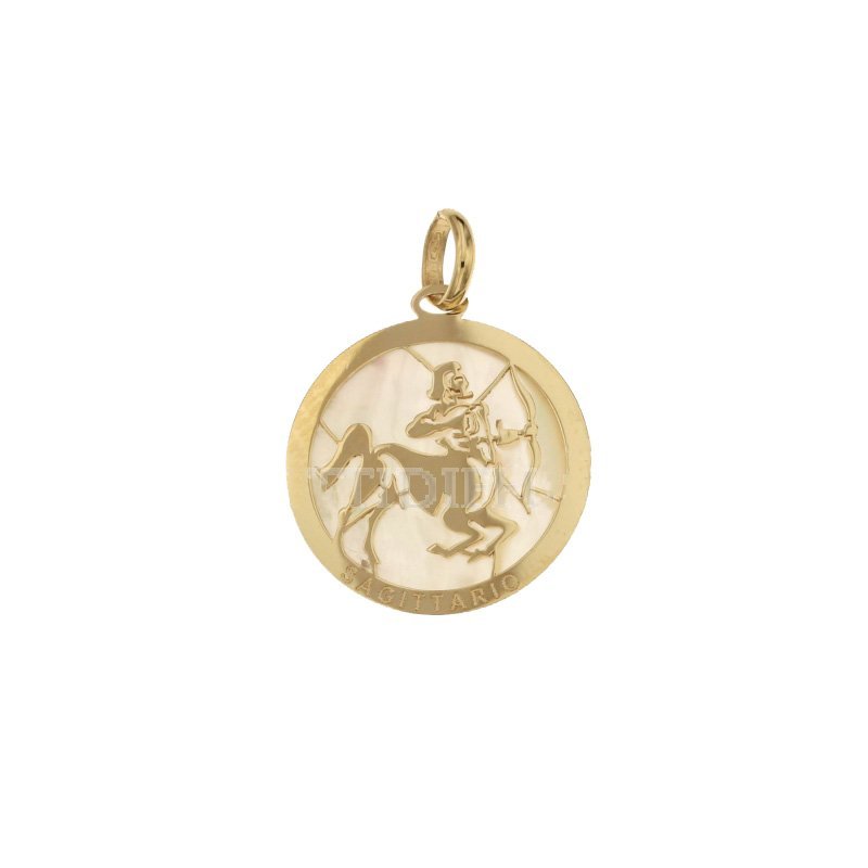 Sternzeichen-Anhänger Schütze aus Gelbgold 803321733009