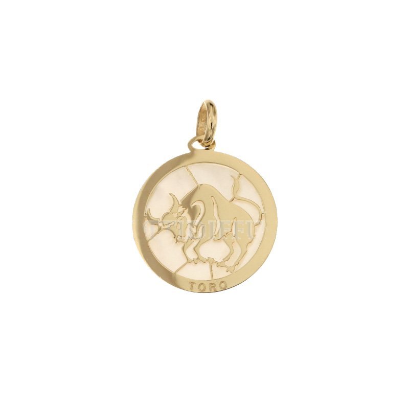 Sternzeichen Stier Anhänger aus Gelbgold 803321733002