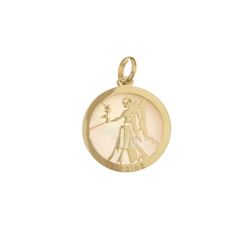 Ciondolo Segno Zodiacale Vergine in Oro Giallo 803321733006
