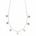 Collana Donna con stelle in Oro Bianco 803321737227