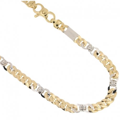 Yellow and White Gold Men's Necklace 803321736646