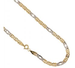 Yellow and White Gold Men's Necklace 803321700284