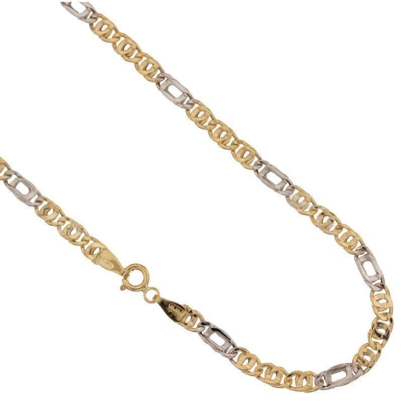Yellow and White Gold Men's Necklace 803321700284