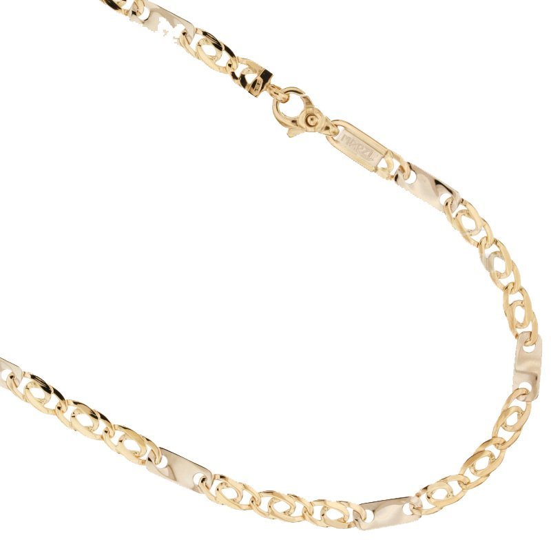 Yellow and White Gold Men's Necklace 803321735532