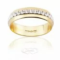 Diana Wedding Ring White and Yellow Gold FDB41M6 BC