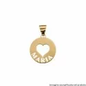 Yellow Gold Heart Pendant Customizable Name 803321732820