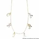 Collana Oro Giallo Lettere Pendenti Nome Personalizzabile 803321736924