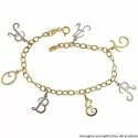 Bracciale Oro Giallo Bianco Nome Personalizzabile 803321736923