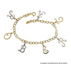 Yellow White Gold Bracelet Customizable Name 803321736923