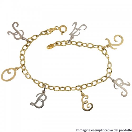 Armband aus Gelbgold mit anpassbarem Namen 80332176923