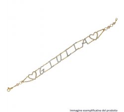Yellow White Gold Bracelet Customizable Name 803321722852