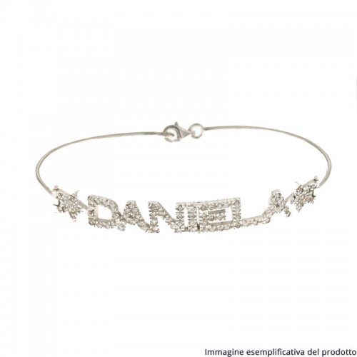 White Gold Bracelet Customizable Name 803321712098