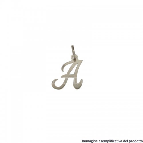 Initial Letter Pendant Name White Gold 803321716023