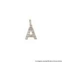 Initial Letter Pendant Name White Gold 803321732841