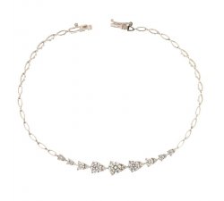 White gold women's tennis bracelet 803321726714