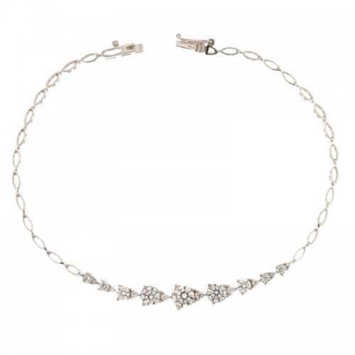 White gold women's tennis bracelet 803321726714