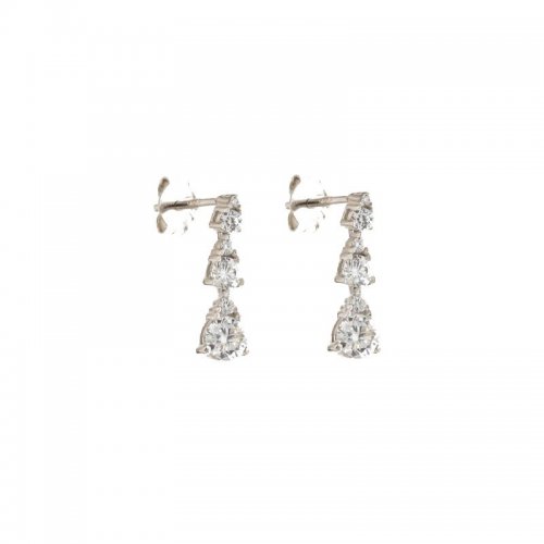 Women's Tennis Earrings in White Gold 803321726718