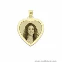 Heart-shaped engraved medal with CIP 34.1 AU frame