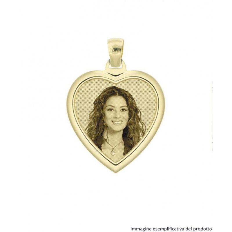 Heart-shaped engraved medal with rounded frame CIB 35.1 AU