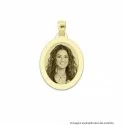 Oval engraved medal with frame OIP18.6AU