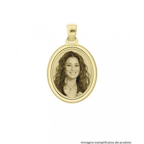 Oval engraved medal with frame OIB 19.6 AU