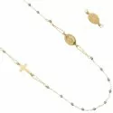 Collana Rosario a giro Oro Bianco e Giallo 803321734908