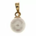 Yellow gold pearl pendant 803321703670