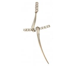 Women's Cross in White Gold 803321710116