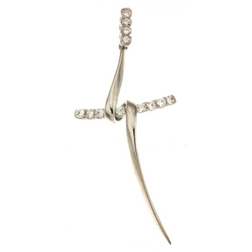 Women's Cross in White Gold 803321710116